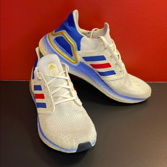 adidas Other - Adidas Men's White and Blue Running Shoes